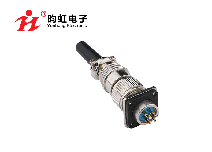 X12 Straight sheath plug with Square flange receptacle